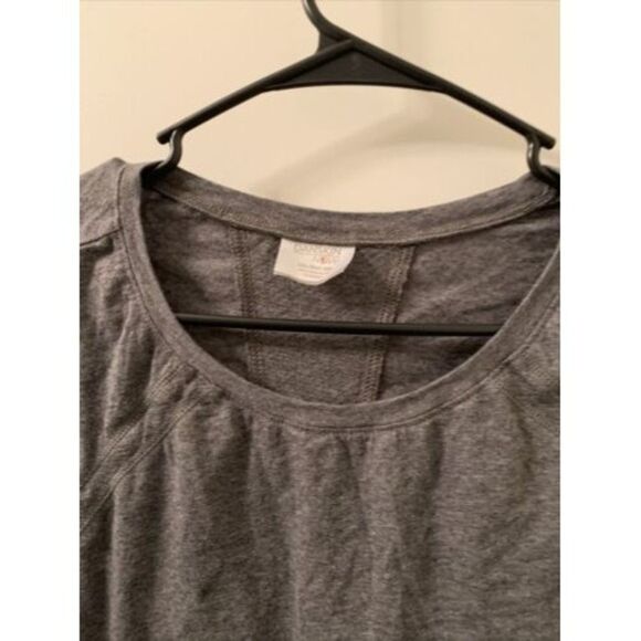 Danskin Now Women's Active Mesh Back Gym Workout Shirt Gray Choose Size - Picture 3 of 13